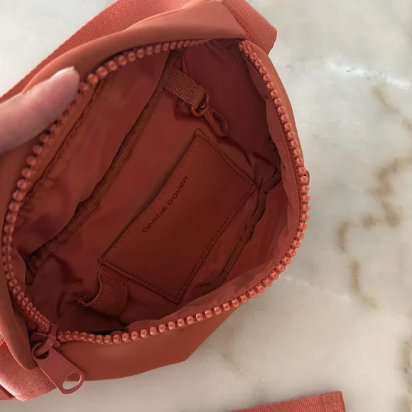DAGNE DOVER Ace Neoprene Belt Bag Coyote Dark Orange - Picture 11 of 17